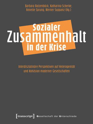cover image of Sozialer Zusammenhalt in der Krise